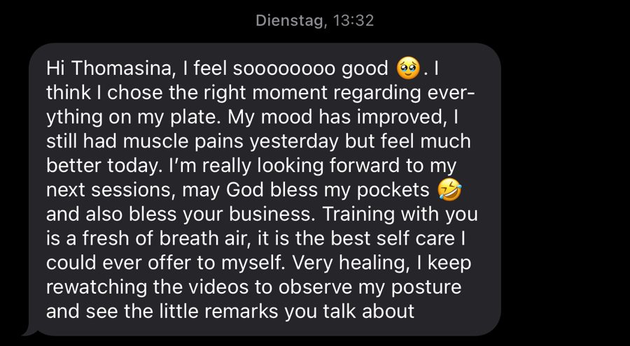 Client testimony