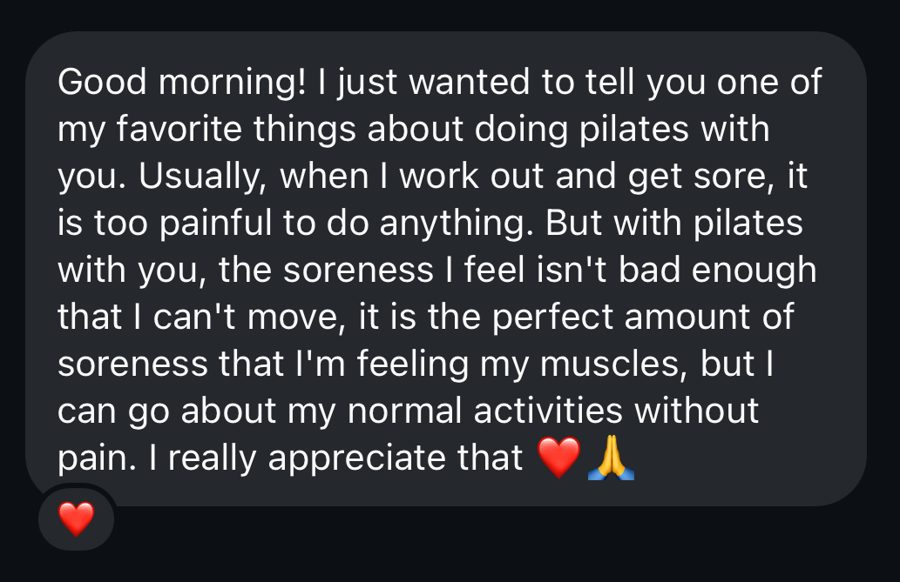 Client testimony